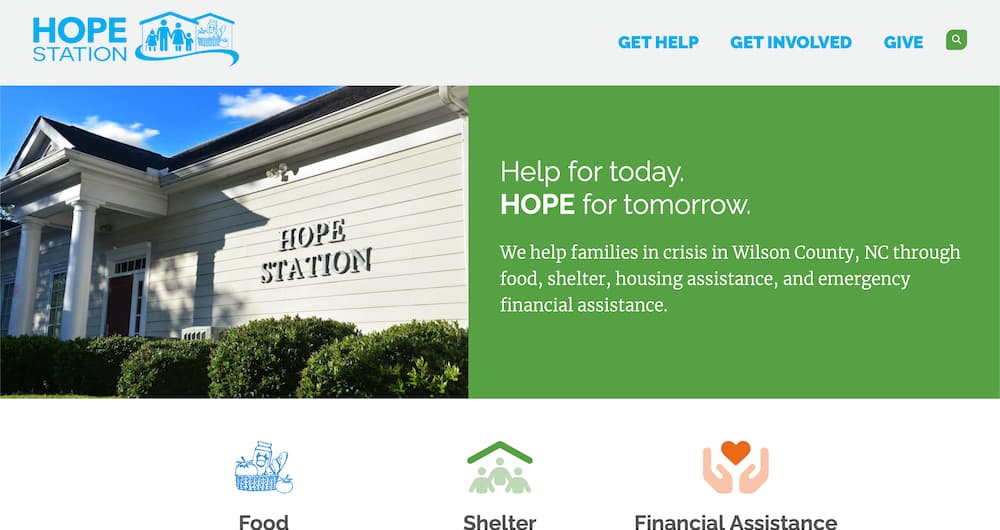 Screenshot of hopestation-wilson.org